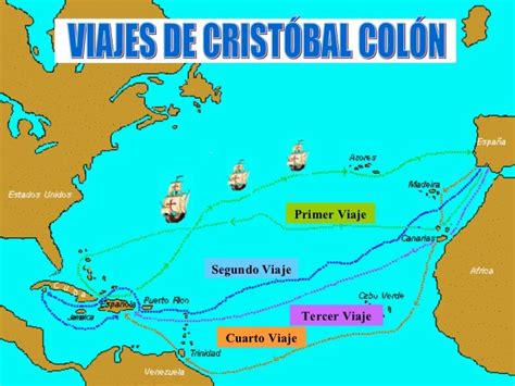 Viajes de cristobal colon, Cristobal colon para niños, Viajes de colon