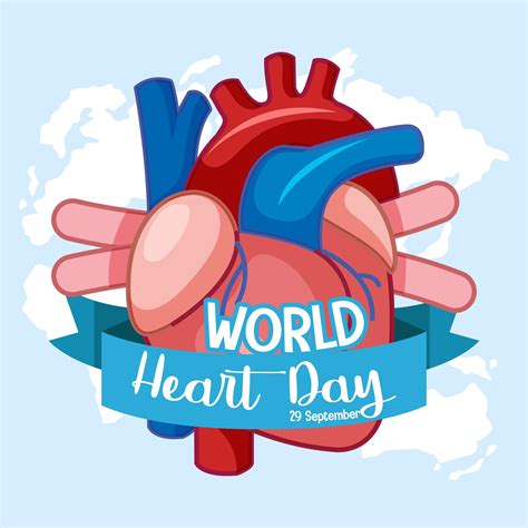 Isolated World Heart Day logo 1778039 Vector Art at Vecteezy