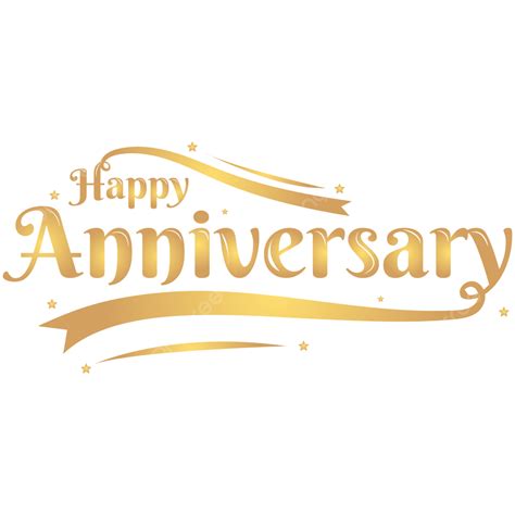 Happy Anniversary Beautiful Golden Text, Happy Anniversary, Anniversary, Golden Font PNG and ...