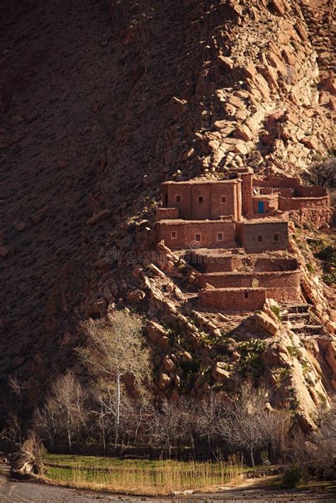 Traditional Berbers Village in High Atlas Mountain Stock Image - Image ...