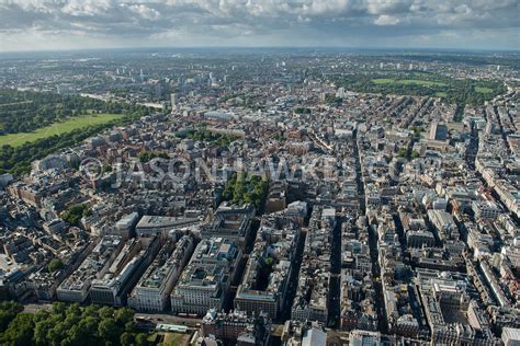 Aerial View. Aerial view of St James's, London . Jason Hawkes