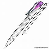 Pen Coloring Pages  Free & Printable sketch template