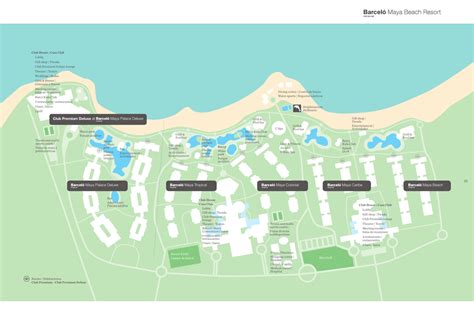 Barcelo Maya Resort Map