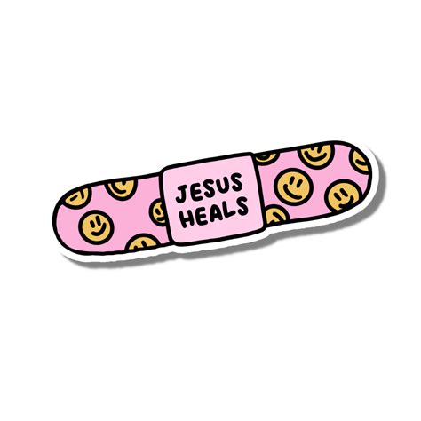 Jesus Heals Sticker | Christian quotes god, Cute bible verses, Jesus heals