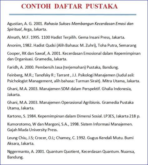 Contoh Daftar Pustaka Untuk Makalah Biologi Buatmakalah Com - Riset