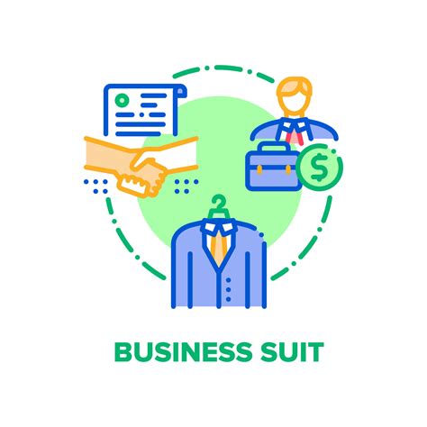 Business Suit Vector Concept Color Illustration 17573060 Vector Art at Vecteezy