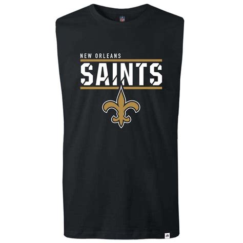 New Orleans Saints Majestic NFL Team Flex Sleeveless Muscle T-Shirt ...