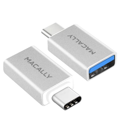 Macally USB-C to USB-A 3.0 Adapter Converts USB Type-C Input to USB-A for MacBook Pro, MacBook ...