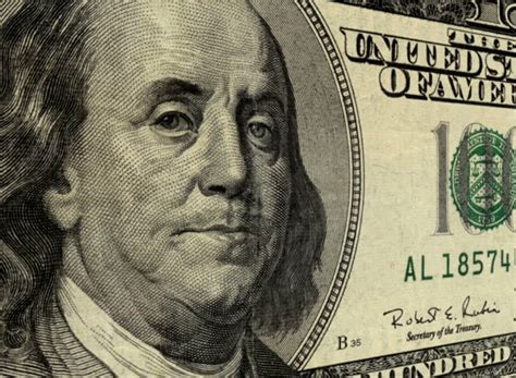 HD - Close Up On President Benjamin Franklin On A One Hundred Dollar ...