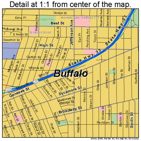 Buffalo New York Street Map 3611000