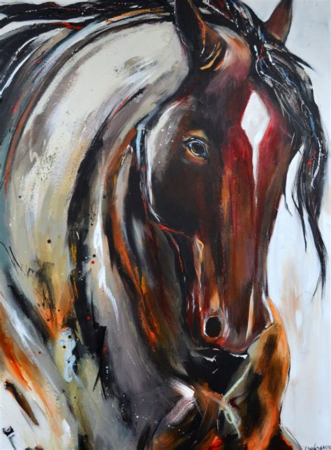 Fiery Red Head | Contemporary horse paintings, Horse wall art, Horse ...