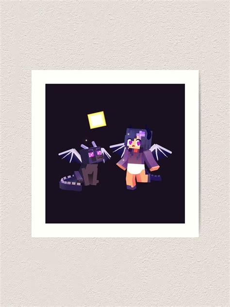 "cute baby ender dragon aphmau friendship" Art Print for Sale by gamingtower | Redbubble