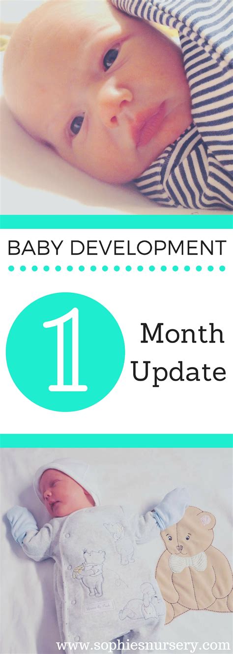 Baby Development At 1 Month Old: Charlies Monthly Update | Baby development, 1 month old baby ...