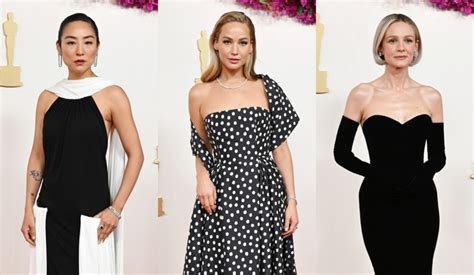 Oscars 2024 Trend: Black and White Dresses on the Red Carpet