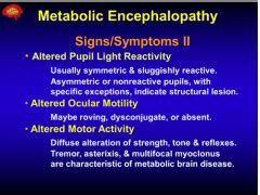 Metabolic Encephalopathy Flashcards - Cram.com