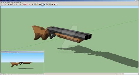 Voxel-Style DOOM Super Shotgun by QuakeRanger on DeviantArt