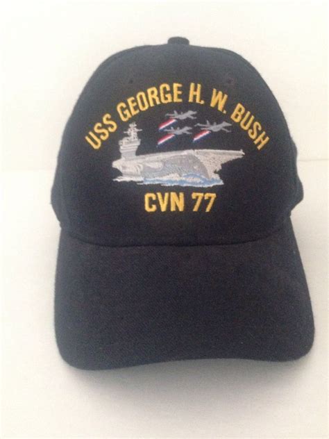 USS George H. W. Bush CVN 77 Nuclear Aircraft Carrier Crew Adjustable ...