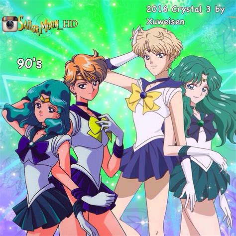 S.M Official HD/CDZ on Instagram: “Sailor Uranus & Neptune 90's Vs Crystal Season 3 comparison ...