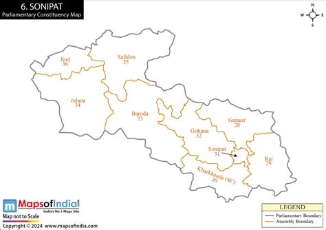 Sonipat Election Result 2024 - Parliamentary Constituency Map and ...