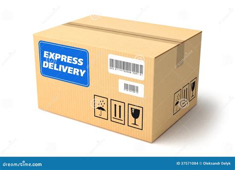 Express delivery package stock illustration. Image of boxing - 37571084