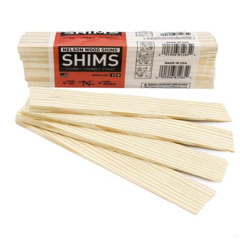 Nelson Wood Shims (Actual: 0.25-in x 1.25-in x 7.75-in) 12-Pack Fir Wood Shims at Lowes.com