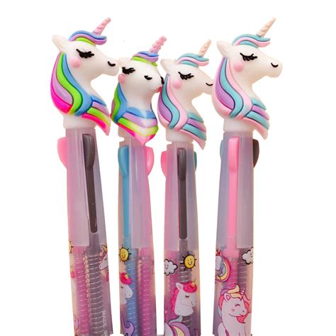 Rowena J - Two Piece Colorful Unicorn Ink Pen Three Colors In One Ink ...