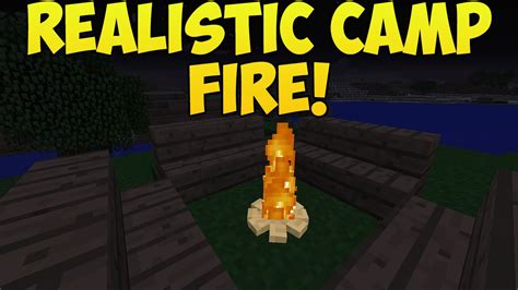 Minecraft: How To Create A Realistic Campfire! | Campfire Tutorial ...