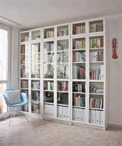 BILLY / OXBERG Bookcase IKEA Adjustable | Home library design, Bookcase with glass doors, Rooms ...