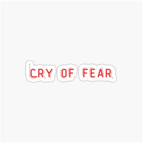 "Cry of fear" Sticker for Sale by Roh1Art | Redbubble