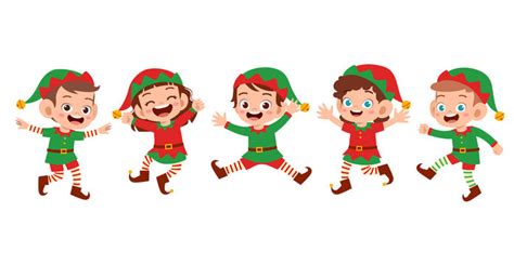 Christmas Cartoon Elves