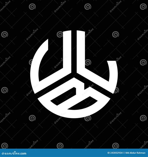 ULB Letter Logo Design on Black Background. ULB Creative Initials Letter Logo Concept. ULB ...