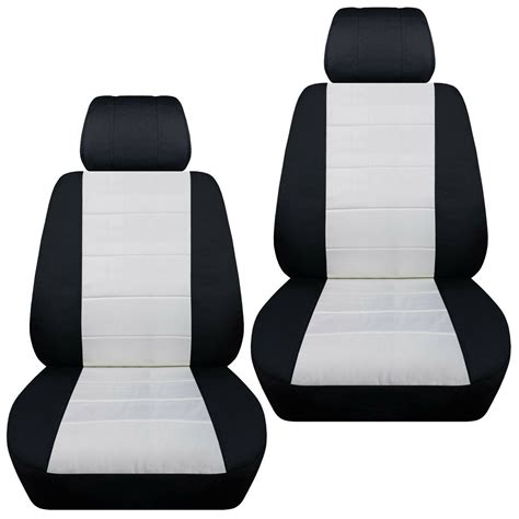 Front set car seat covers fits 2003-2019 Kia Sorento black and white ...