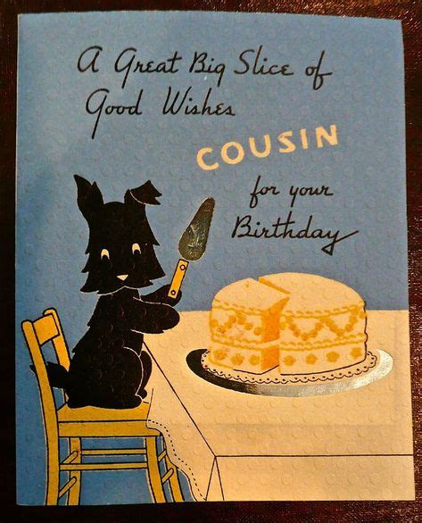 Image result for vintage birthday cards girl cousin | Happy birthday cousin female, Happy ...