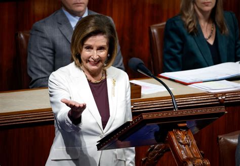 Nancy Pelosi, first woman to serve as speaker of the U.S. House, steps down from leadership ...