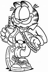 Garfield The Cat Coloring Pages sketch template