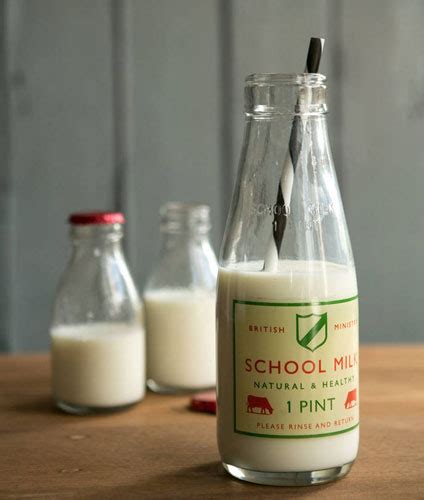 Vintage-style School Milk Pint Bottles by Rose & Grey