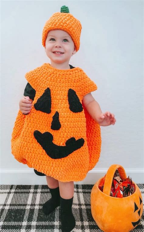 Crochet Jack-o-Lantern, Spider or Lady Bug Halloween Costume - Daisy ...