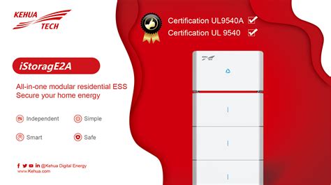 Kehua Receives UL9540A Certification For iStoragE Series Residential ...