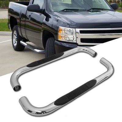 Chevy Silverado 2500 Regular Cab 1999-2004 Nerf Bars Stainless Steel ...