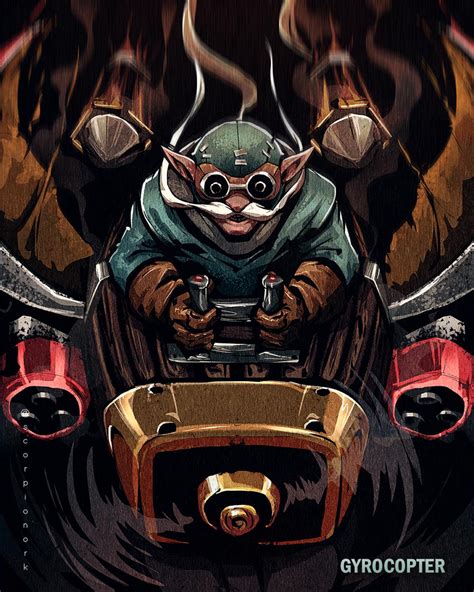 Gyrocopter [Fan Art] : r/DotA2