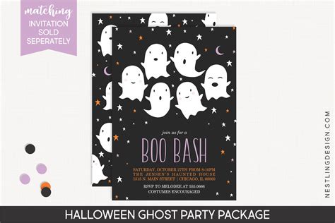 Halloween Ghost Party Package — Nestling Design