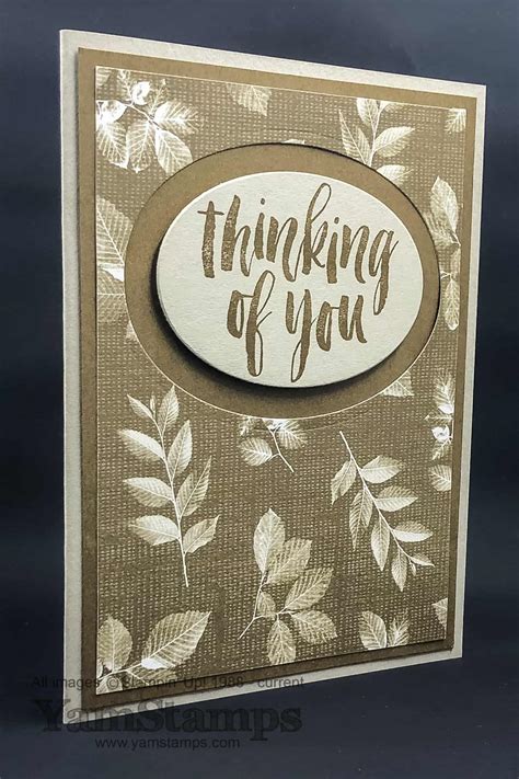 Handmade Thinking of You Card | Yamstamps.com - Linda's Stamping Blog