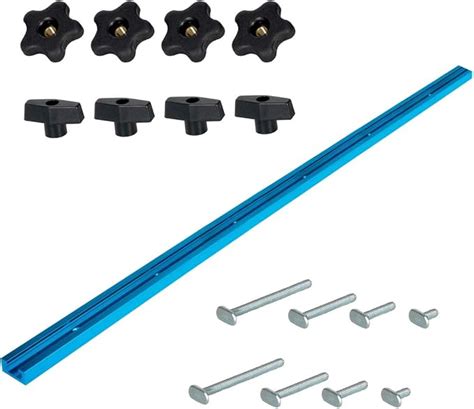 Amazon.com: POWERTEC 71170 kit universal de pistas en T, incluye 48 pulgadas T-Track y 16 piezas ...