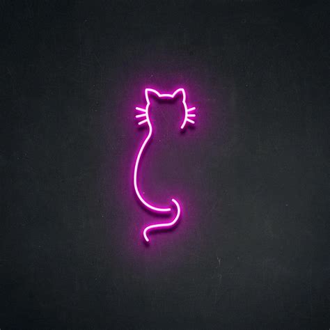 'Cat' Neon Sign | Neon signs, Pink neon sign, Neon wallpaper