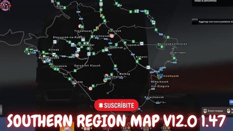 EURO TRUCK SIMULATOR 2 SOUTHERN REGION MAP 1.47 - YouTube