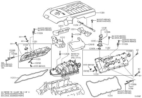 126010S010 - Toyota Cover sub-assembly, engine, no.1. Cover, engine; (l); e/g no.=5xxxxxx, (l ...