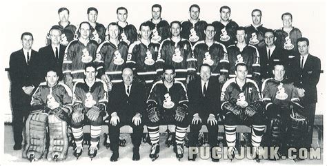 1963-64 Cleveland Barons Team Photo - Puck Junk