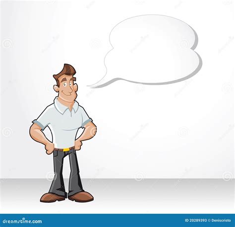 Cartoon man talking stock vector. Illustration of comic - 20289393