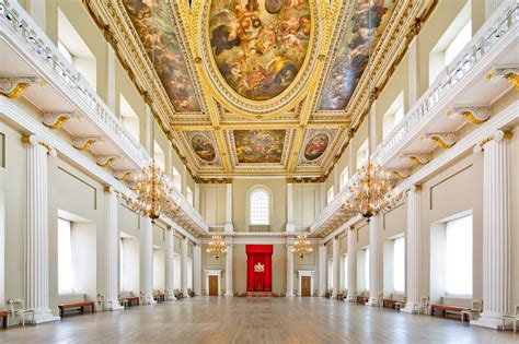 Whitehall Palace, interior Banqueting House | Banqueting house, Banqueting house wedding ...