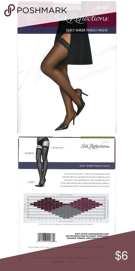 Hanes Silk Reflections Silky Sheer Thigh Highs | Thigh highs, Thighs, Silky